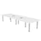 Skutchi Designs 45 in W, 144 in L, 29 in H, Engineered Wood Top, White H-AREC-46143PT-09-EL - alternate 1